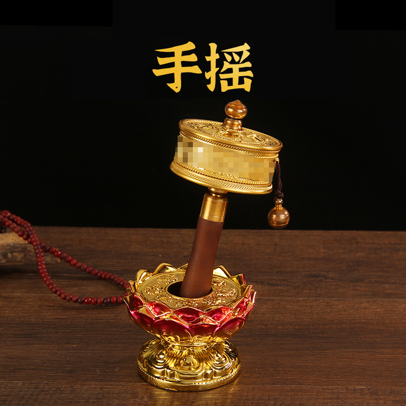 新款小号纯铜手摇 尼泊尔工艺复古F 精致做工桌面摆件家用手持