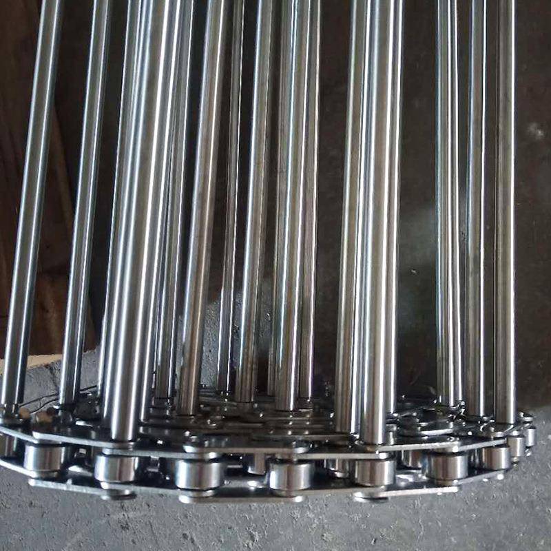 不锈钢支轴链萝卜清洗链杆式网带箱包输送串杆式网带穿杆支轴链