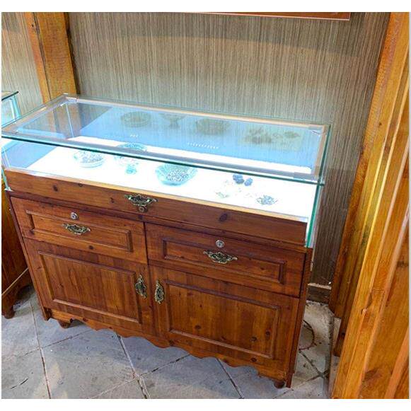 实木饰品展示柜玉器柜珠宝柜精品首饰展柜玻璃陈列柜珠宝首饰柜台