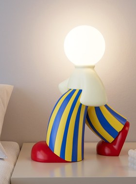 多巴胺艺术c人物台灯摆件桌面家居装饰品客厅床头灯生日礼物送朋