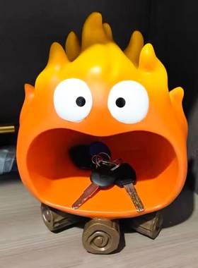 卡西法火焰摆件入户n进门口置物架玄关钥匙收纳创意客厅茶几装饰