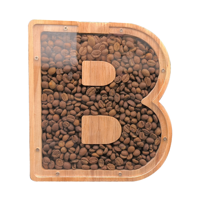 英文字母a摆件存钱罐家居饰品咖啡豆收纳盒客厅桌面小礼物高档轻