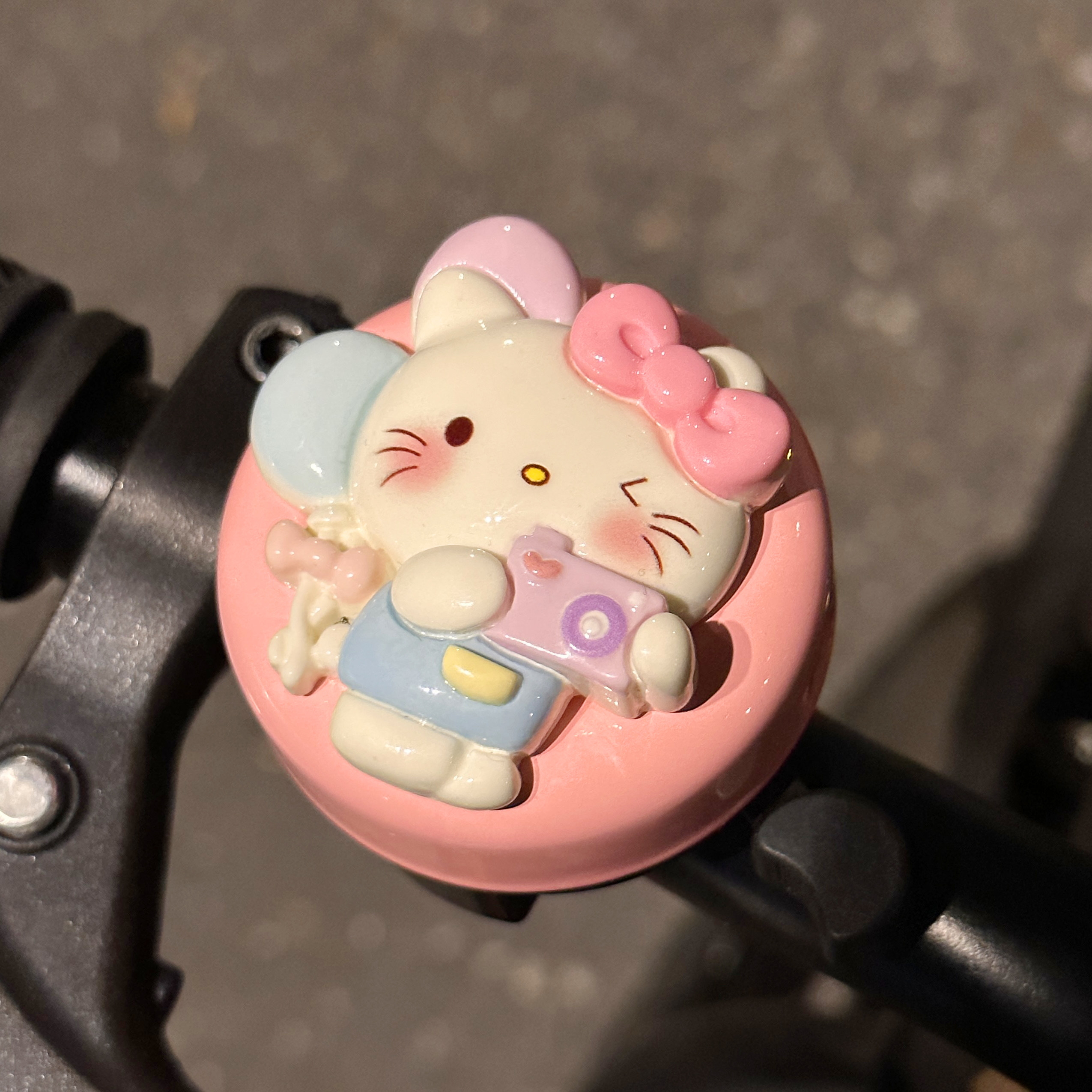 凯蒂猫自行车铃铛超响可爱卡通儿童滑板车公路车喇叭车铃装饰配件