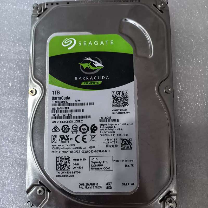 {议价}希捷1TB机械硬盘，型号ST1000DM010，3.5寸SA