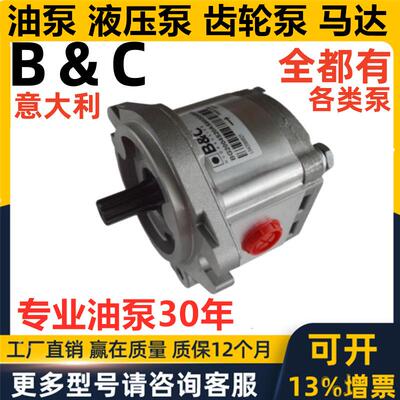 意大利B&C齿轮泵BG2004S20AS90GG4S00 B+C HYDRAULICS油泵马达eac