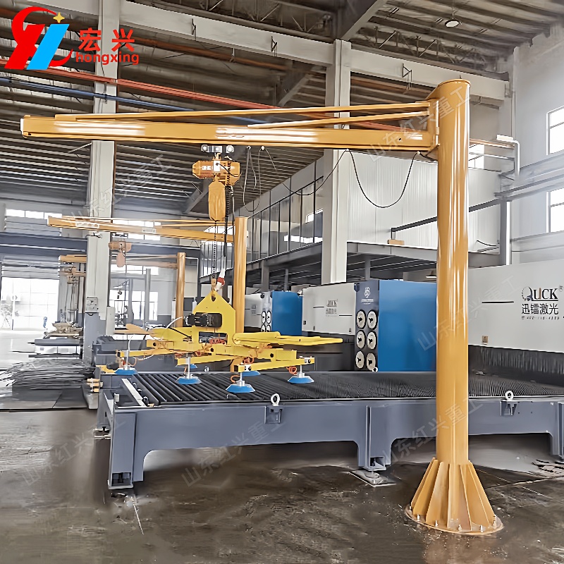 激光上料机吸盘电动起升旋转180度真空吸盘吊具激光切割上料机