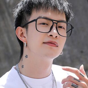 潮蓝光度数镜平超大抗眼睛大脸框男士 护眼近视加宽光防辐射韩版 无