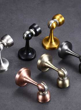 门吸不锈钢黑色防碰门挡加厚门顶强磁力加长墙吸枪灰色吸门器