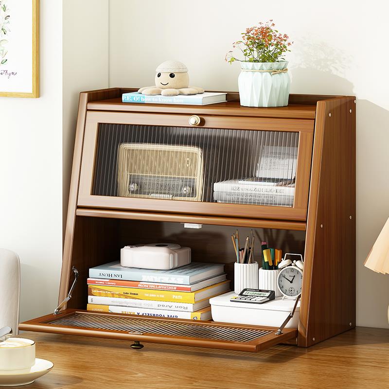 桌上多层书柜简易书架桌面小型儿童卧室书矮桌收纳办公桌置物架