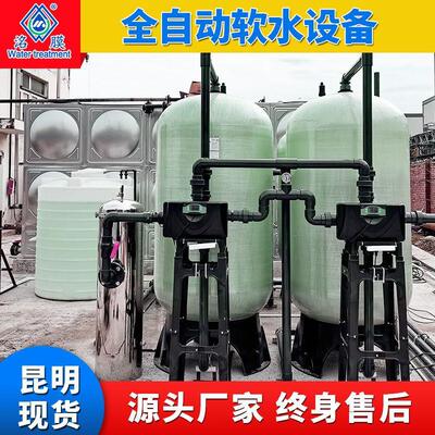 大型水质软化水处理设备锅炉井水地下水硬水软化过滤器工业软水机