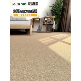 家用卧室客厅地毯满铺房间办公室拼接方块毯全屋全铺地毯现代简约