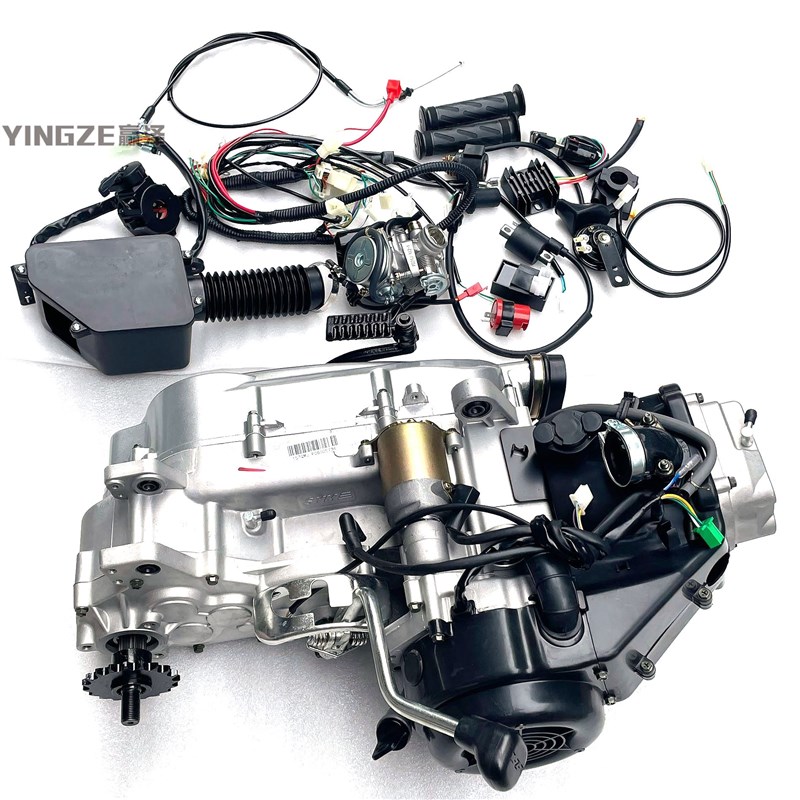 改装四轮沙滩车卡丁车配件GY6-150-200CC发动机内置倒挡发动机