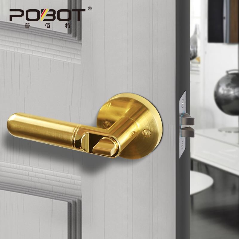 锁具门锁把手三杆执手锁卧t室门锁酒店卫生间重型单舌球形锁通道