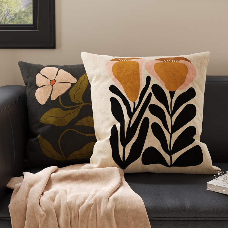 复古高级客厅沙发抱枕套床头床上腰靠腰枕飘O窗靠垫靠背含芯可拆