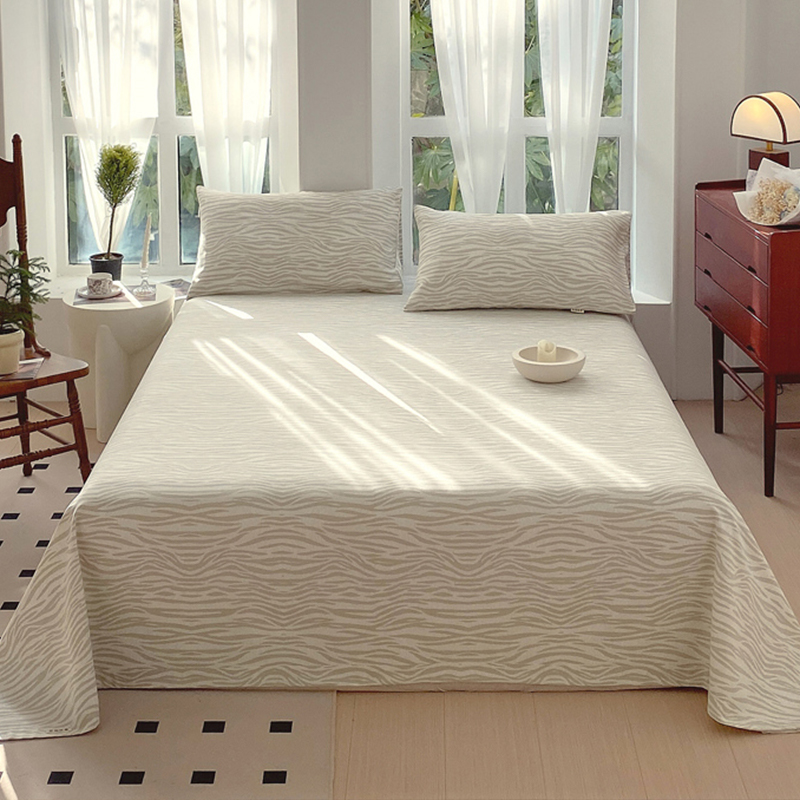 老粗布床单单件凉席三r件套全棉宿舍单人床Q单夏季凉感被单枕套