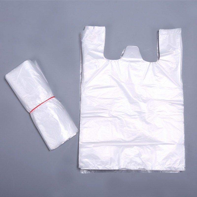 纯原料塑料白色食品袋透明一次性背心袋外卖打包袋定做方便袋