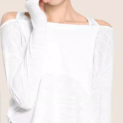 *CSB瑜伽运动上衣女宽松大码健身长袖外套瑜伽服跑步罩衫