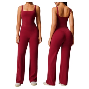 澳洲*CSB跨境新款健身服套装女提臀显瘦运动服两件套外穿跑步瑜伽