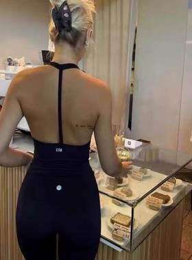 澳洲CSB普拉提健身背心~运动吊带健身美背瑜伽服上衣长裤套装女