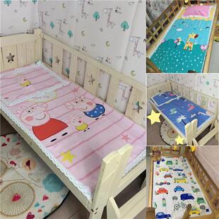 儿童床小帆布床单夏季幼儿园粗布垫男女卡通床床单两件套