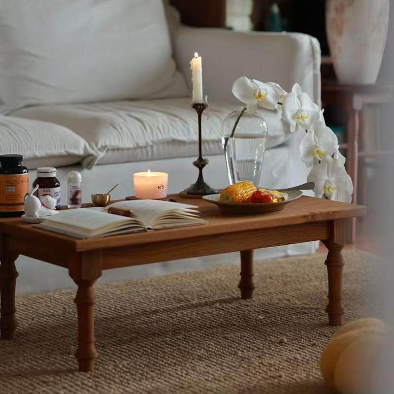 老木小茶桌侘寂风全实木飘窗台榻榻米阳台家用覆古民宿茶桌,住宅家具,家用茶台/茶桌,淘宝优惠券,粉丝福利购,淘宝优惠卷