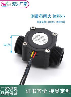 6分水流传感器流量传感器 工业用水流量计 FS300A管道流量计 S106