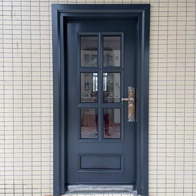 锌合金别墅玻璃阳台后门进户门乡村家用单门农村自建房入户防盗门