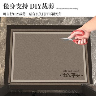 地垫入户门进门地毯门口家用门垫防滑客厅轻奢高级玄关脚垫可裁剪