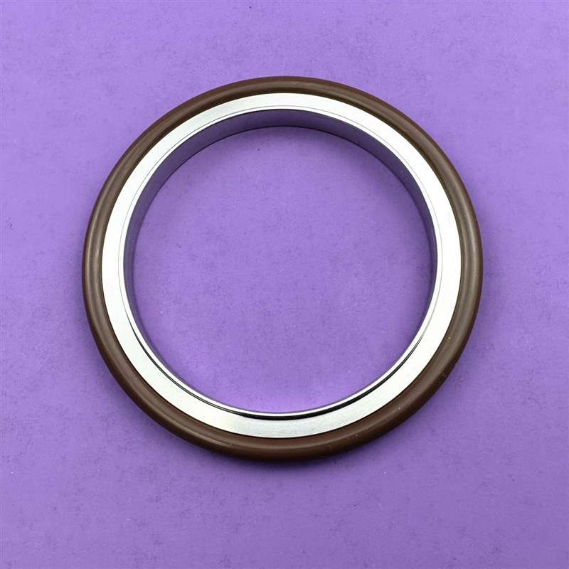 ISO高真空中心支架304不锈钢63氟胶80铝外100法兰160密封O型200圈