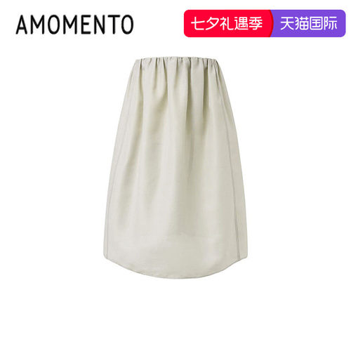 Amomento2025新款透视网纱半身裙