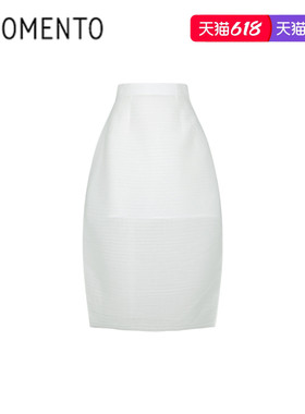 [AMOMENTO] 26SS PLEATS CURVED SKIRT 26春夏新款褶皱弧形半身裙