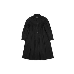 YOKE SHIRRING 式 AMOMENTO 连衣裙百搭 服装 24FW 秋冬新款 DRESS