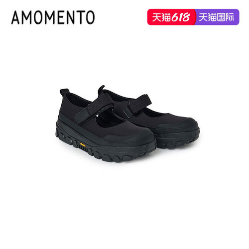 Amomento2025新款扣带时尚休闲鞋