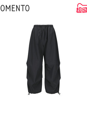 [AMOMENTO] 26PS DRAWSTRING CAPRI PANTS 26早春新款抽绳七分裤