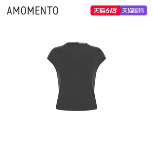 [AMOMENTO] 26SS MOCK NECK TOP 26春夏新款百搭莫克领针织上衣