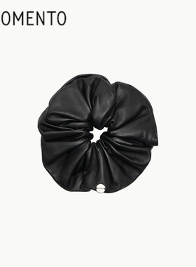 秋冬新品皮革发圈发绳百搭