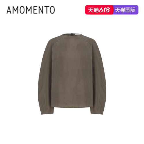 26早春新款插肩袖铜氨纤维上衣