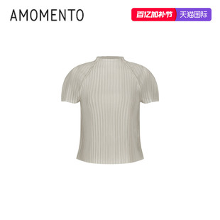 [AMOMENTO] 26SS PLEATS RAGLAN TOP 26春夏新款褶皱拉格兰上衣