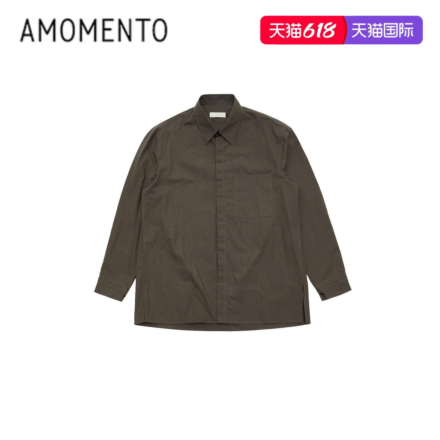 [AMOMENTO] 24FW OVERSIZED SHIRTS 新款方口袋宽松衬衫简约百搭