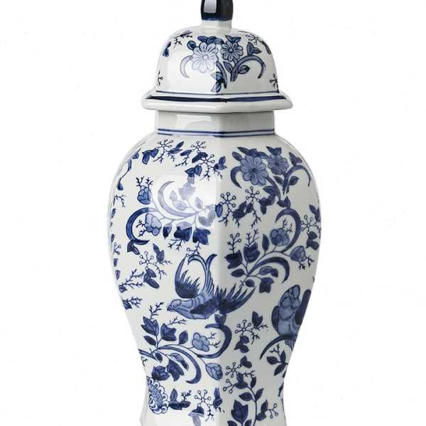 青花瓷陶瓷器花仿古摆件客厅青花瓷仿古中式家居博古架装饰品