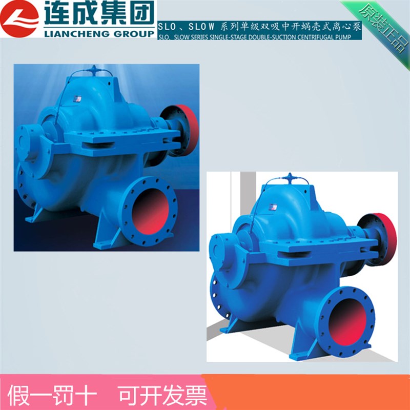 连成泵业集团SLOW125-570 蜗壳式中开双吸泵 铸铁电动全国联保