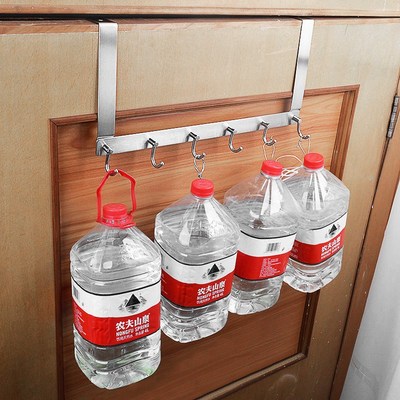 门后挂衣架卧室门上挂衣钩不锈钢免打孔衣帽挂架门背式挂钩幽月