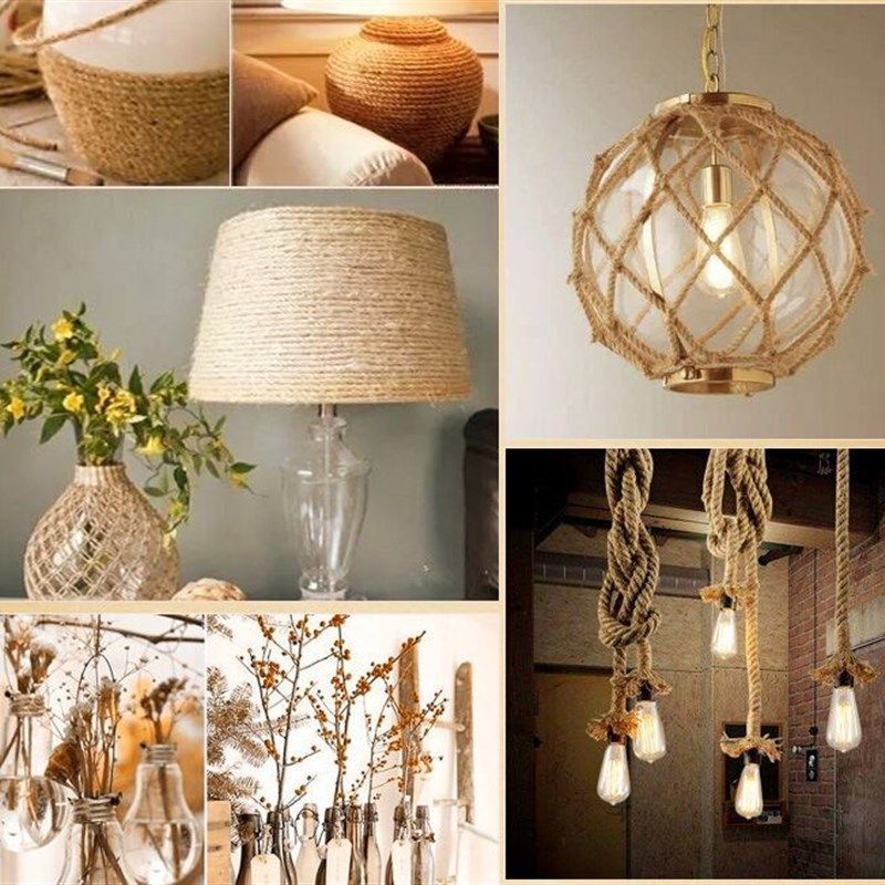 手工麻绳照片墙吊灯拔河绳粗麻绳绳子细麻绳捆绑绳质优麻绳装饰品