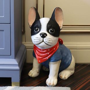 树脂工艺小狗存钱 如果家居 创意家有爱犬狗狗装 饰摆件 个性