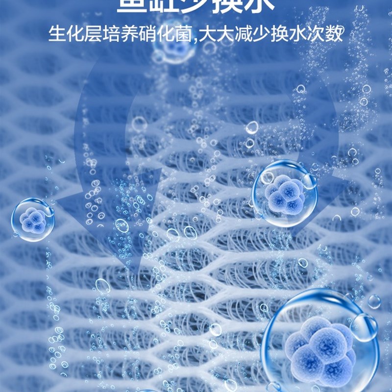 鱼缸进水管滤水海绵头流水底层材料过滤棉高密度滤网过滤