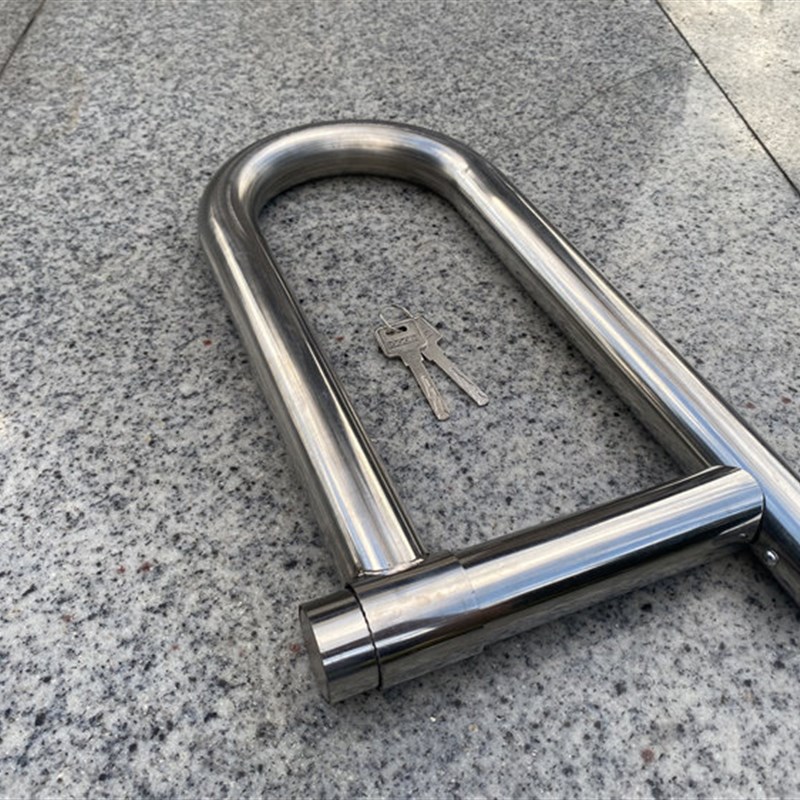 不锈钢电动摩托车锁水管锁大号U型抗液压剪加粗三轮车专用防盗锁