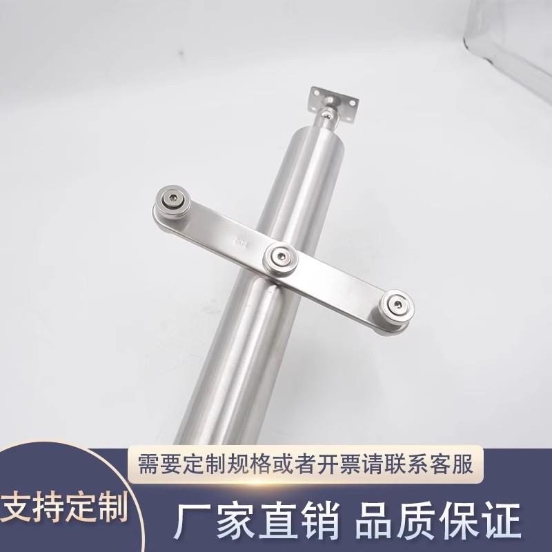304不锈钢立柱玻璃扶手楼梯阳台护栏栏杆配件工程商场大刀片立柱