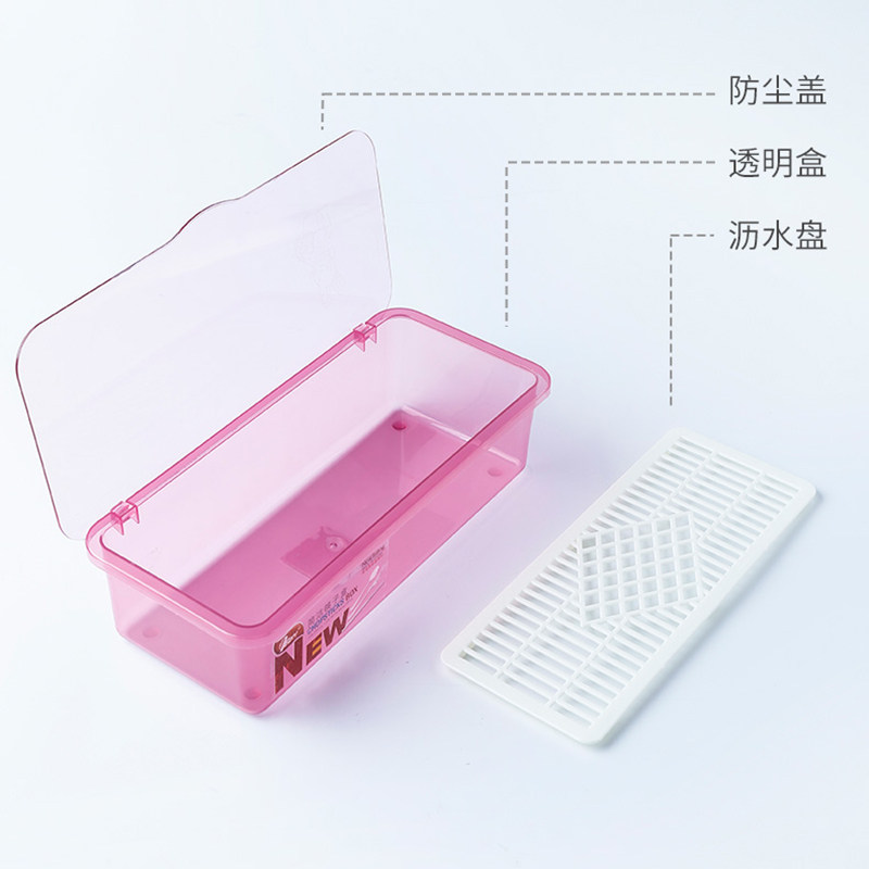 筷子收纳盒家用厨房置物架带盖防尘沥水筷子笼刀叉勺子餐具篓筷筒