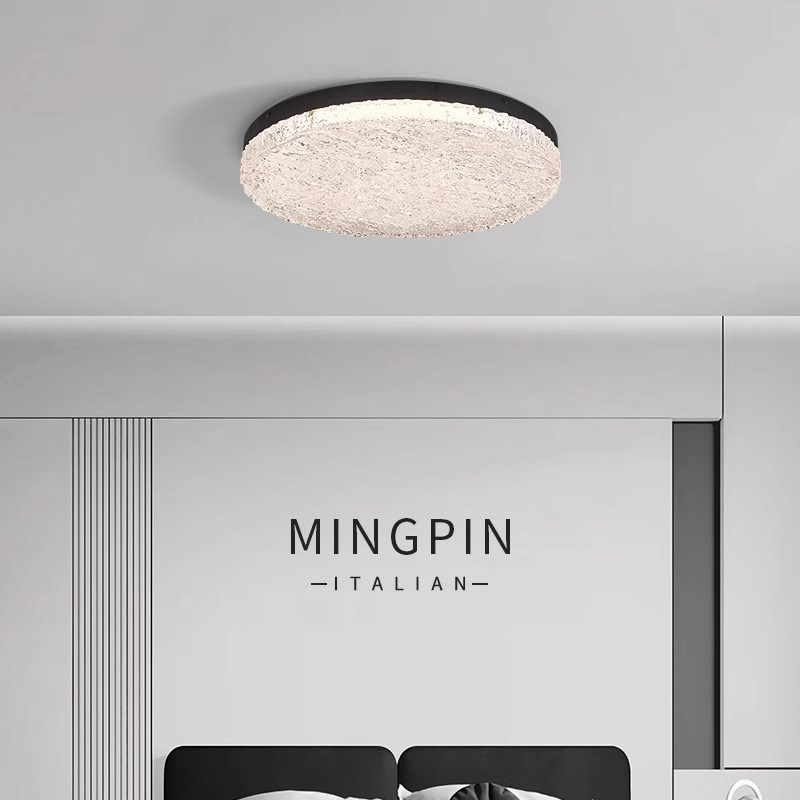 意式极简客厅冰川吸顶灯现代简约长方形树脂灯高级感中山灯具灯饰