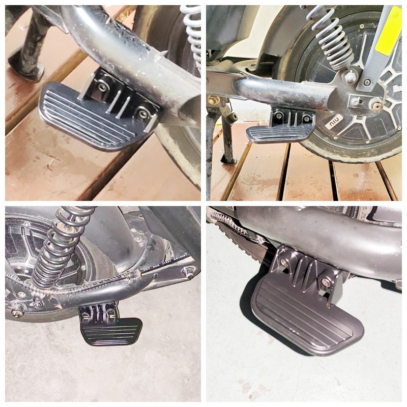 小牛电动车配件U1c脚蹬后座脚踏板铝钛合金搁脚US/U+后脚踏改装